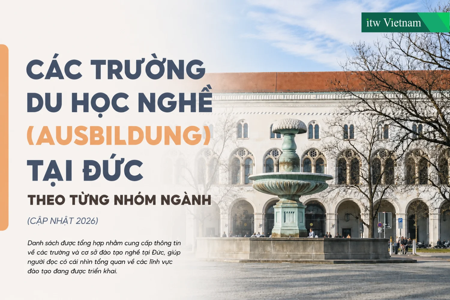 Các trường du học nghề (Ausbildung) tại Đức (cập nhật 2026)