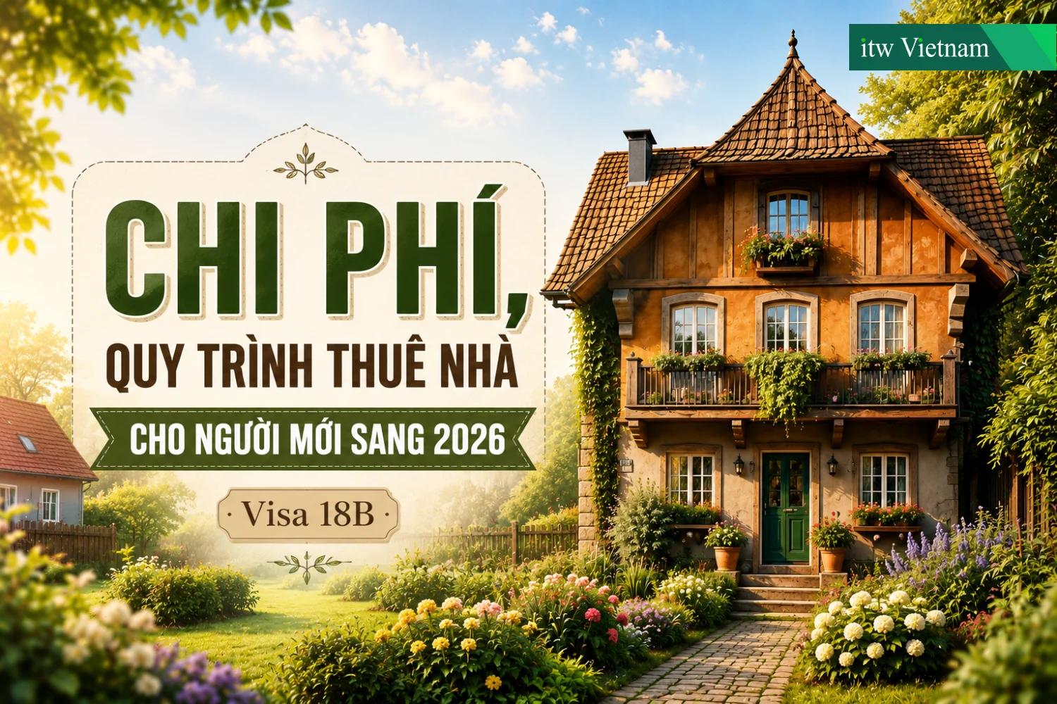 Quy trình và chi phí thuê nhà ở Đức visa 18B 2026
