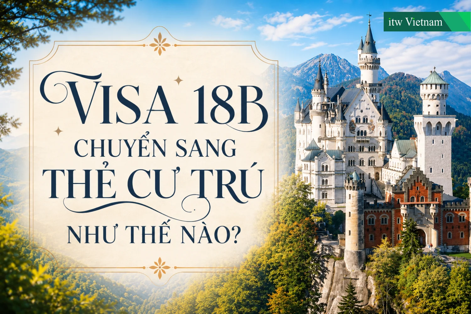 Visa 18B Đức chuyển sang thẻ cư trú Aufenthaltstitel