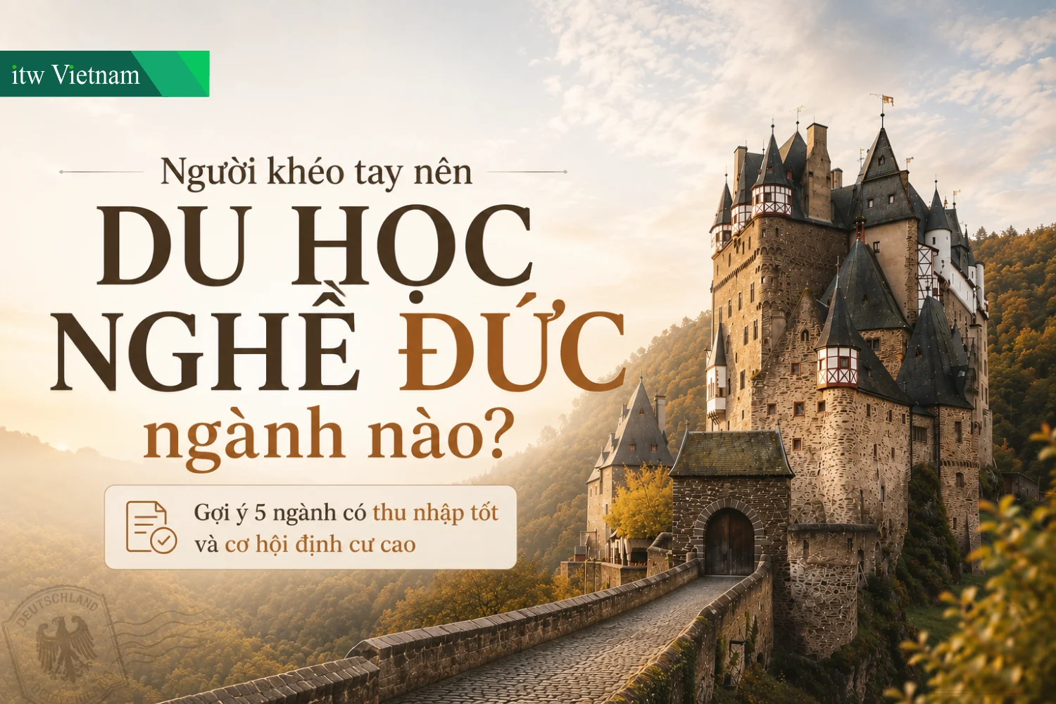 NGƯỜI KHÉO TAY DU HỌC ĐỨC NGÀNH NÀO?